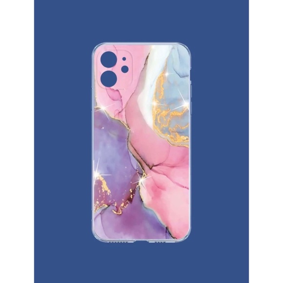 Sparkle Marble Pattern Pink iPhone 12 Pro Max Case 💖 - Picture 3 of 17